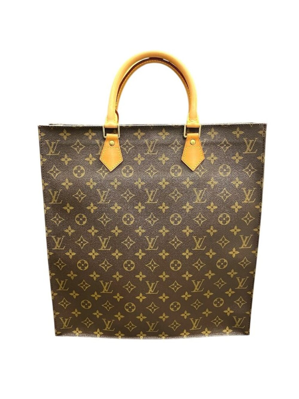 Louis Vuitton Monogram Sac Plat Tote Bag Canvas